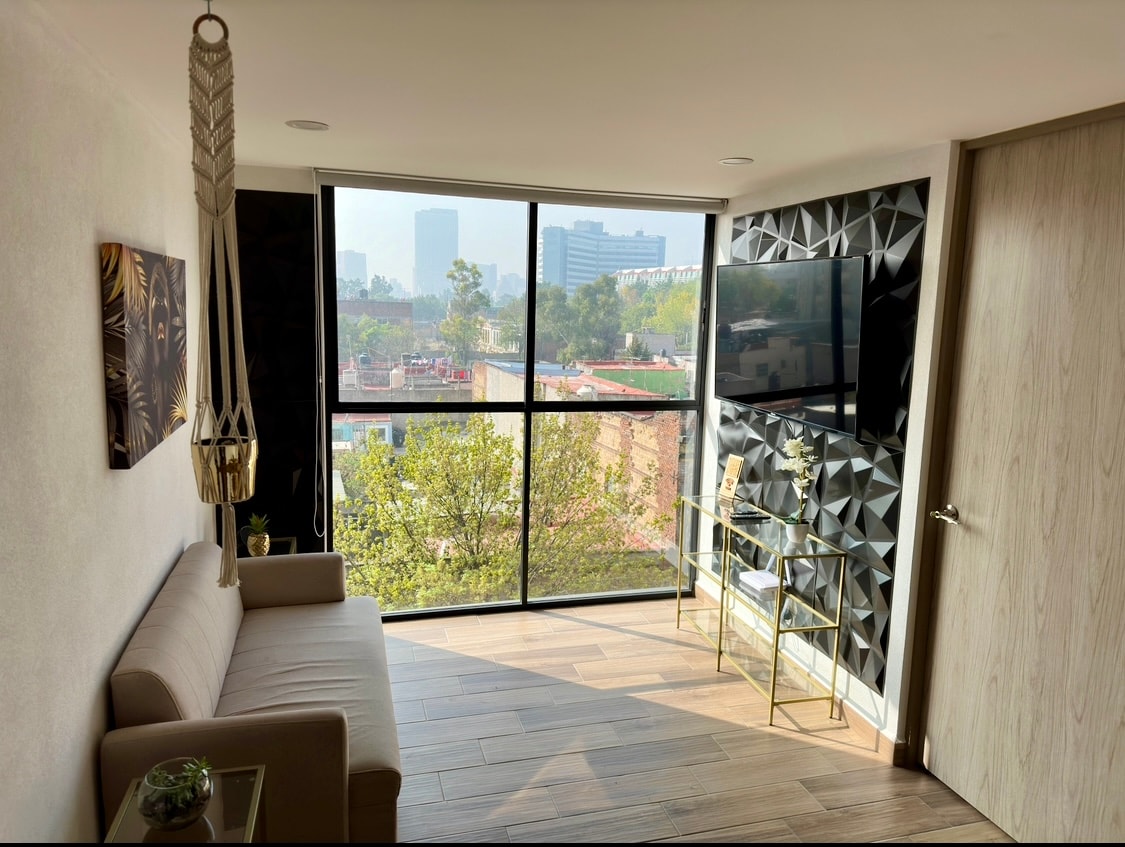 Anuncio de Airbnb popular: Apartment with a panoramic view of Mexico City en Buenavista