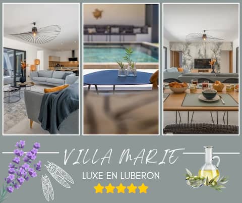 Sublime Villa next to Lourmarin, heated pool