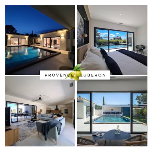 Sublime Villa next to Lourmarin, heated pool