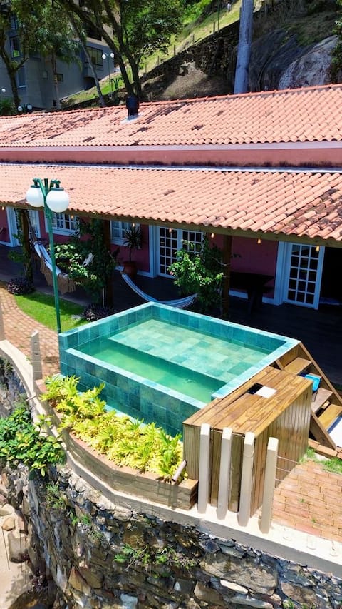 Beachfront house with private beach