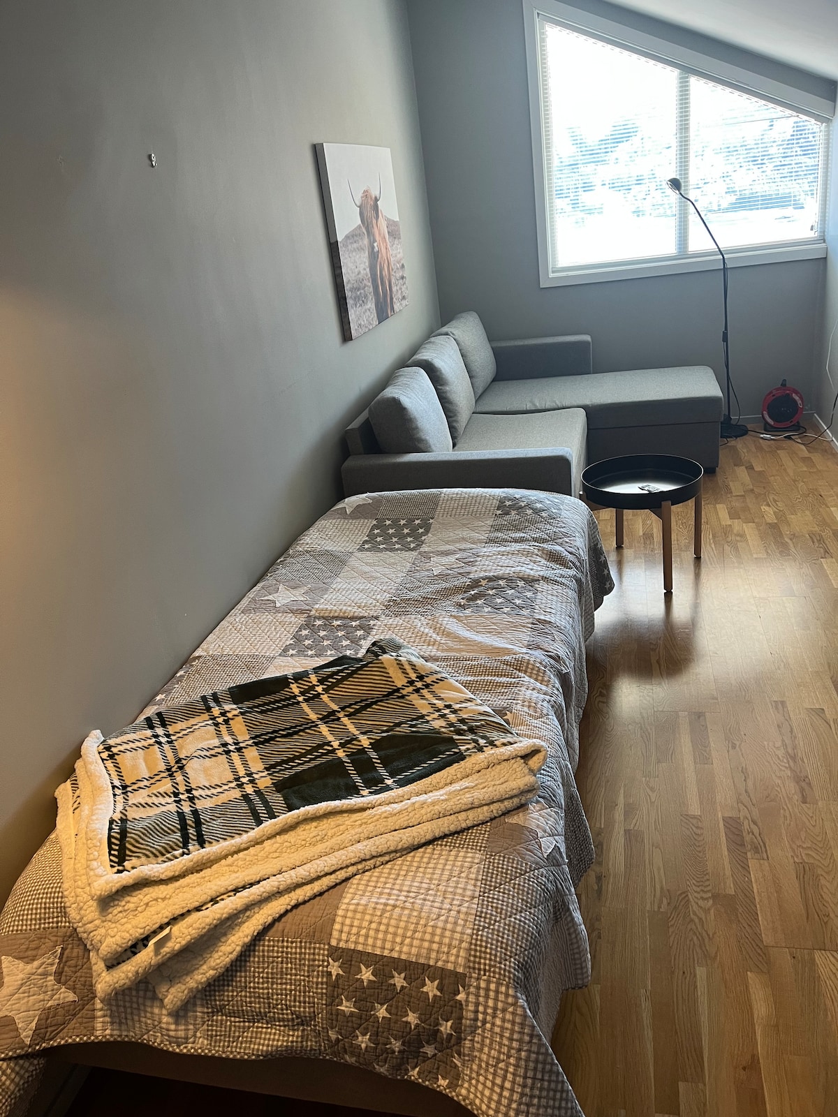 Sofá cama 140 cm + cama individual 90 cm