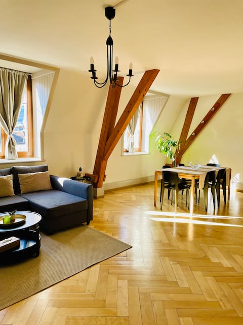 Panoramic view of mountains and castle