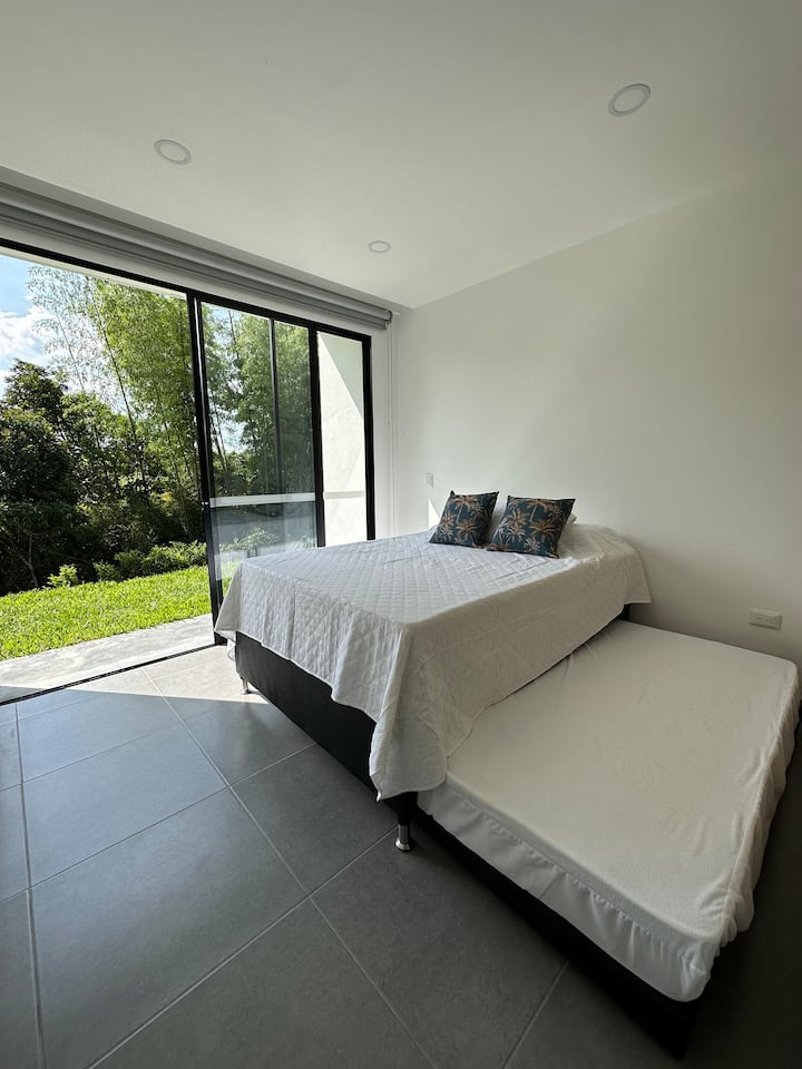 Kamer met uitzicht op het natuurgebied 