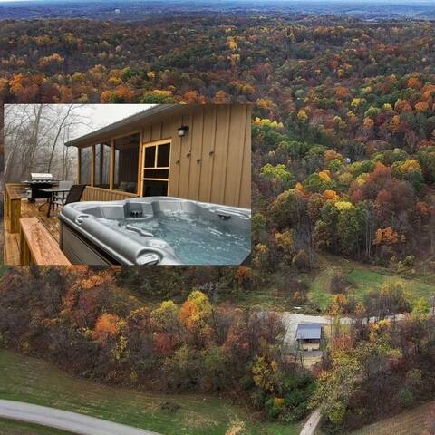 Athens 2bd cabin/hot tub, OU/Mt Nebo, HockingHills