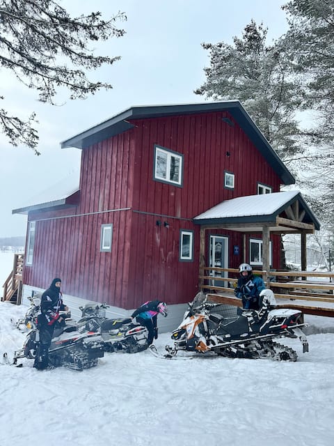 Nature, Luxury, Snowmobiling, Skiing, Ice Fishing!