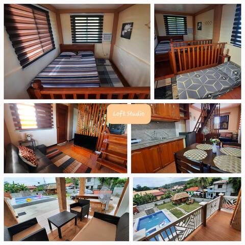 LS Resthouse - Loft studio with pool access