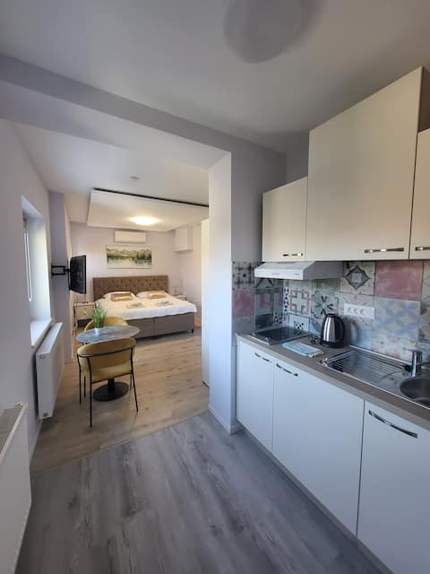 Top Airbnb: Apartment Tera, 2 people, 3* private parking, SPA in Črnomerec