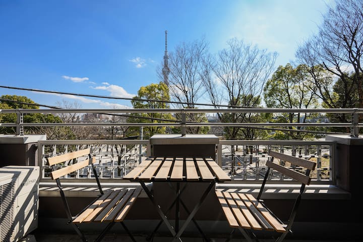 SkyTree View | 72㎡ | 5 min to Asakusa Sta.