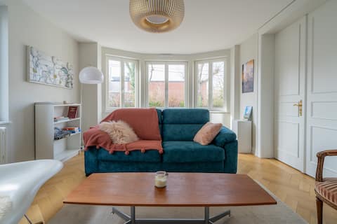 Top Airbnb: Emma's cozy haven – air-conditioned apartment with garden à Koenigshoffen
