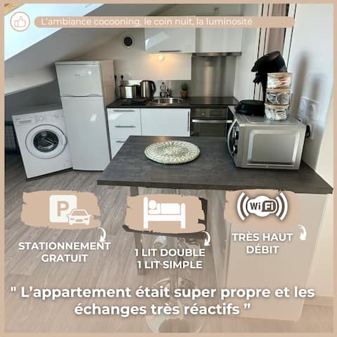 Popular Airbnb listing: Air-conditioned – Downtown – Free parking in Bourg En Bresse