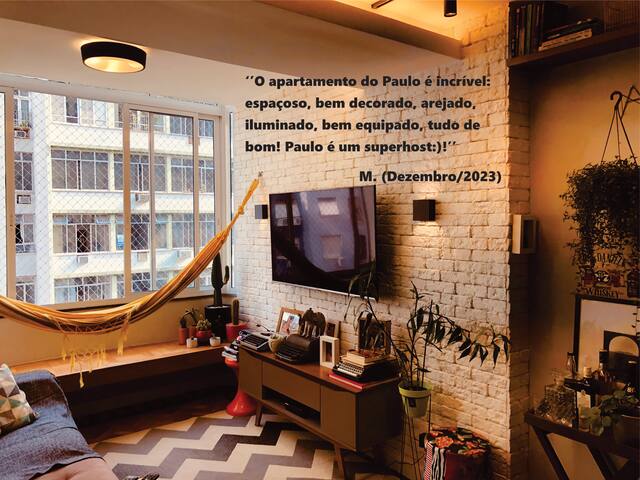 Apê Laranjeiras: vaga, Netflix e metrô a 200m