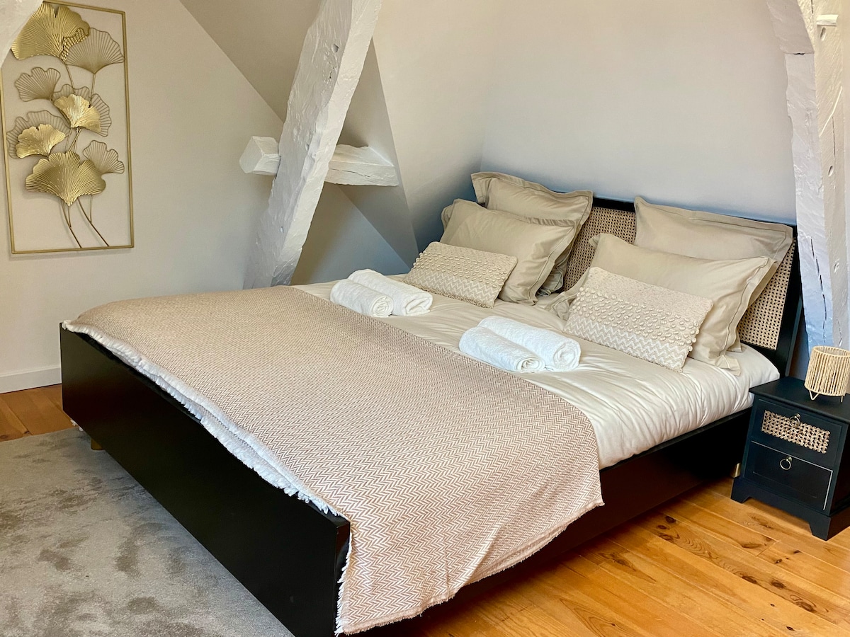 Kitanda aina ya Queen (160x200), 100% pamba kwa kiwango