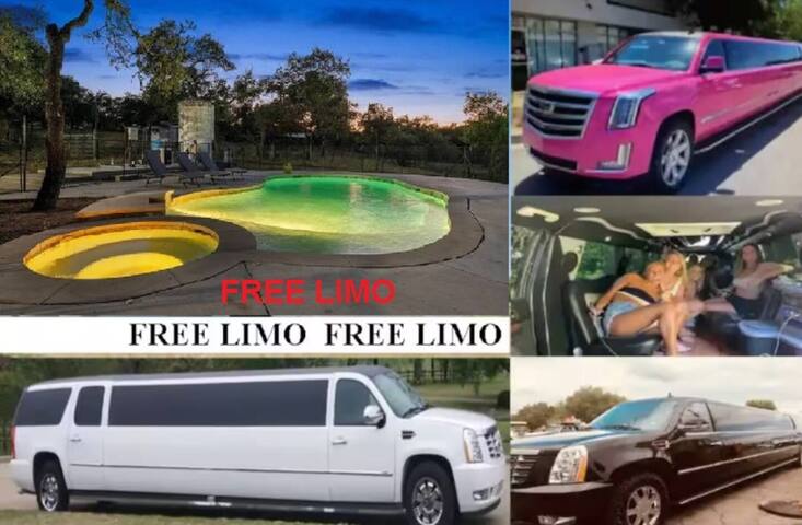 FREE LIMO, Private Pool Jacuzzi,8 acresSleeps 26 gallery image 3
