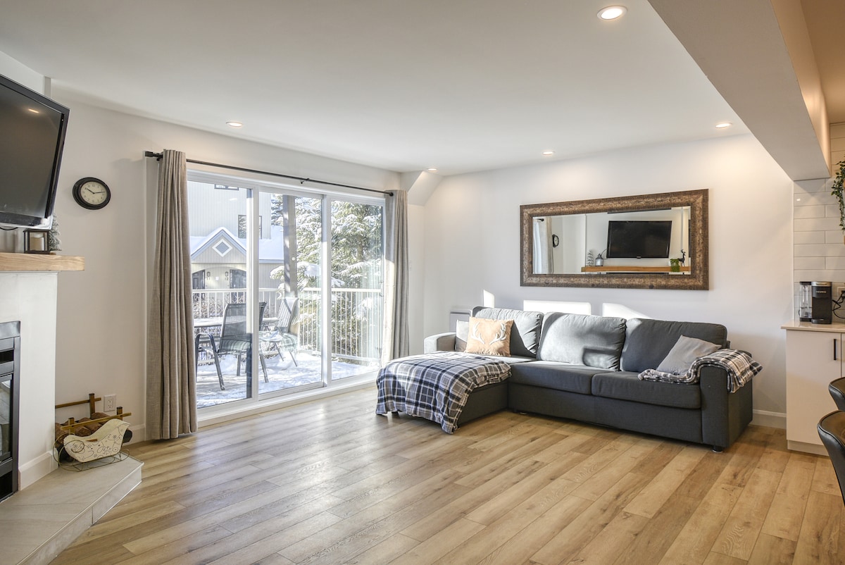 sofa
pametni TV s protupožarnim štapom i stotinama kanala / filmova
kamin na drva