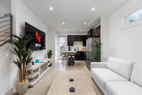 Popular Airbnb listing: Full Office | Patio | Games | Relax, Work, Play! in Cherry Creek