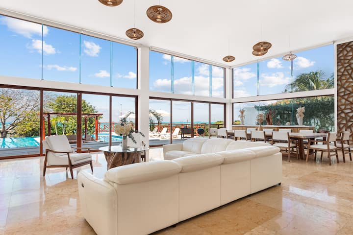 Villa Azul Maya Ocean View Private Chef Included - Isla Mujeres