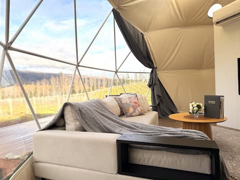 Popular Airbnb listing: Lakeside Retreat - Dome Rosé Cromwell, Queenstown in Central Otago District