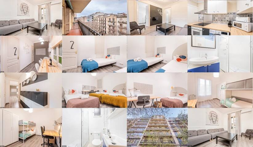Acomodis Great 4 bedr 2 bath Apartment L’Eixample