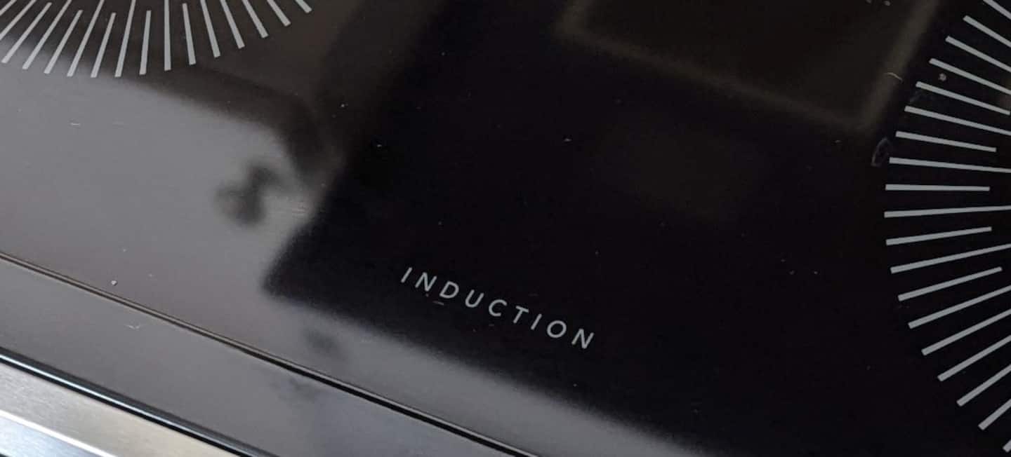 Modern induction stove kitchen with convection oven