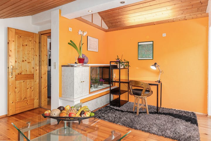 Schlaf/Wohnzimmer mit Arbeitstisch