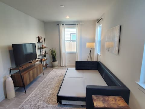 Top Airbnb: 25 min to NRG/Guesthouse/Pool/King Bed in Acres Home