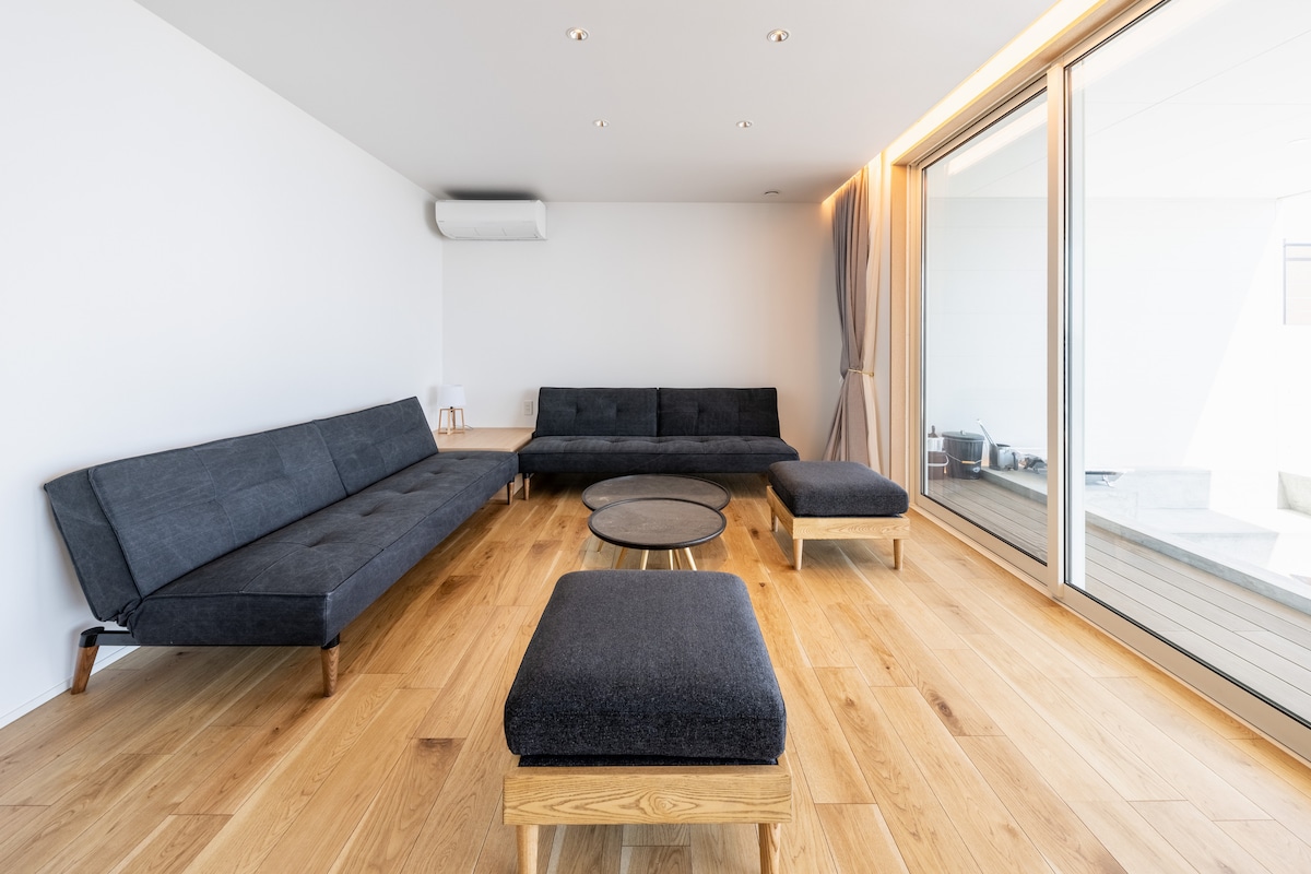 We have two sofa beds in the living room