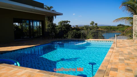 House in Delfinópolis with heated pool and view