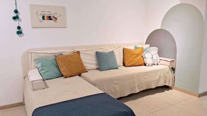 Apartamento de dois quartos com piscina em Chacarita