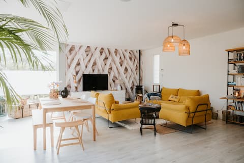 Airbnb performant: La Villa Des Dunes 4 * 100 m from the sea, Spa, Sauna à Ploudalmézeau