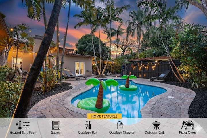 Tropical Oasis:Pool-Fire Pit-Bar-Mini Golf-Sauna