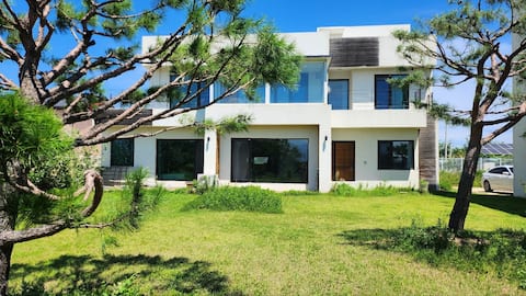 Private power house in a large garden