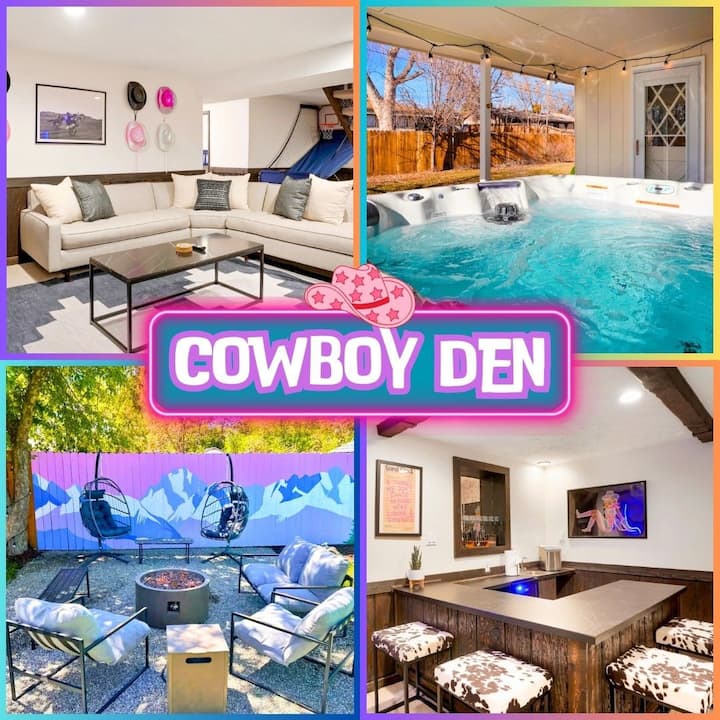 Olde Town Cowboy Den, 420 Hot Tub, Bball & Bar!