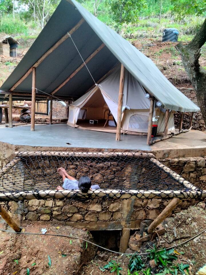 Glamping tent cheap rental