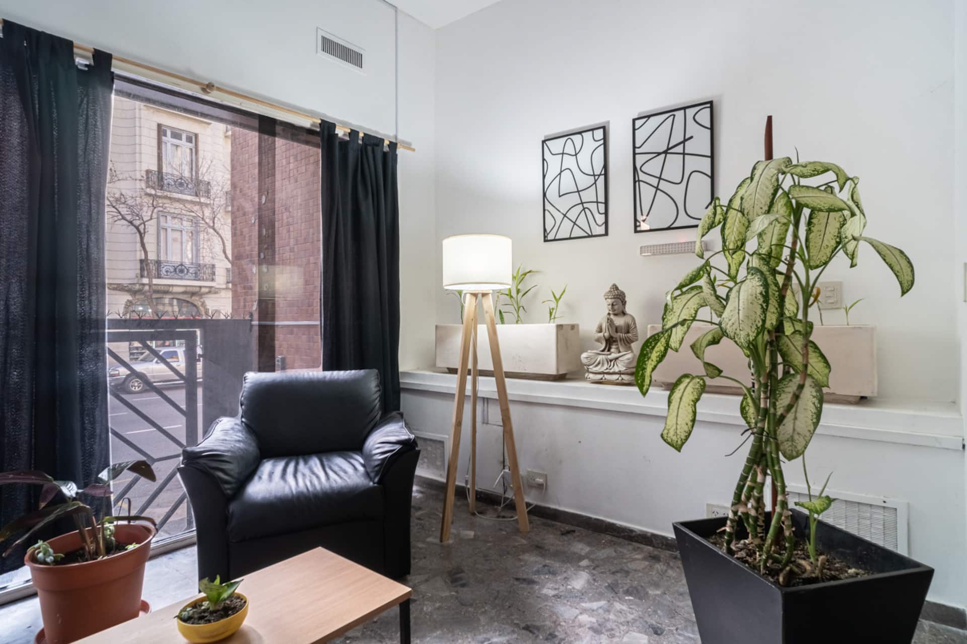 Habitación doble con baño privado en San Telmo