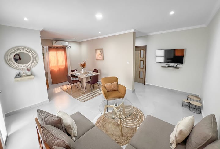 Appartement Cocoon(f3 Rc) Meublé 2 Chambres Akanda - Gabon