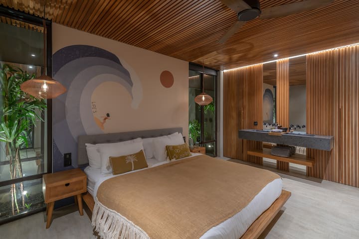 Indulge in the beauty of our room adorned with accents.