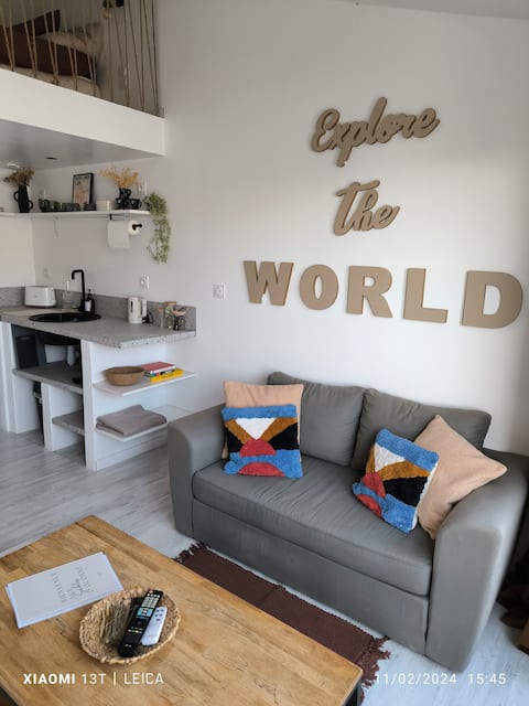 Studio+Mezzanine near beach
