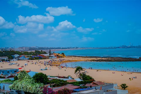 Beachfront apartment