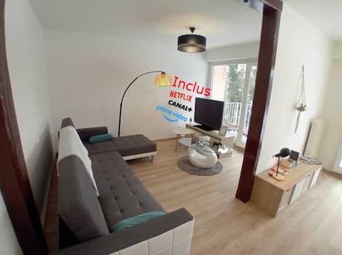"Vue du Doubs": Cozy 4 bedrooms, renovated and very conveniently located