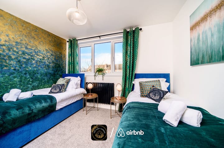 חדר שינה ב - The Cosy Corner Short Lets & Serviced Accommodation