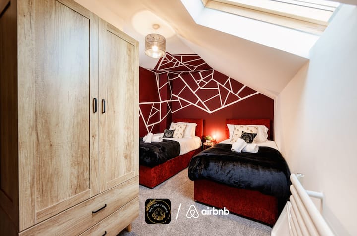 חדר שינה ב - The Cosy Corner Short Lets & Serviced Accommodation