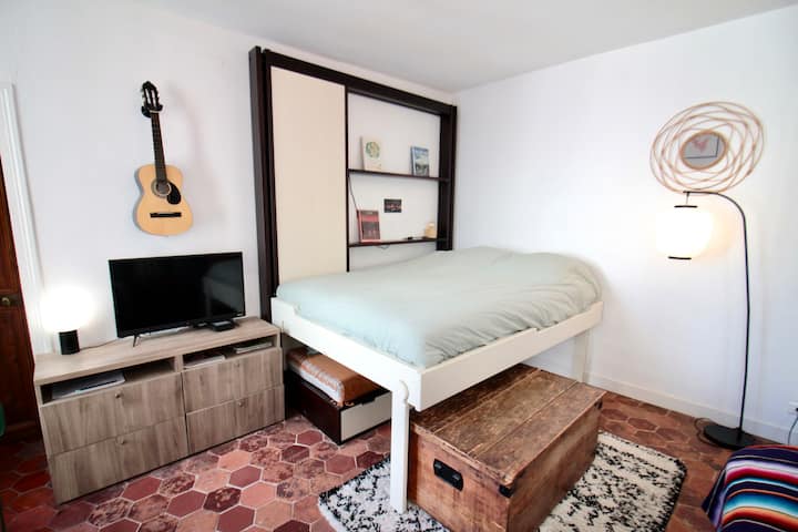 Lit escamotable - 2 lugares - 
Cama abatible de pared - tamaño queen.