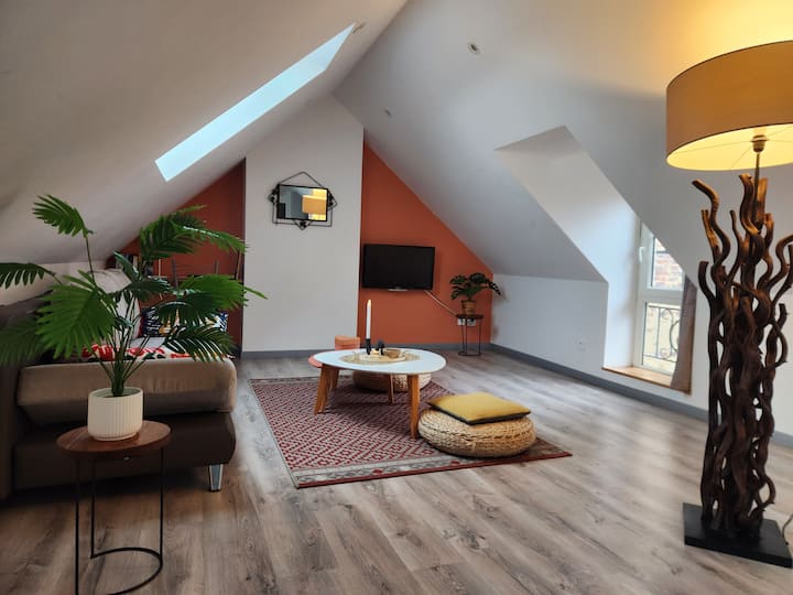 Living room with sofa bed