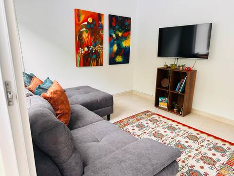 Spacious, comfortable and peaceful apartment.