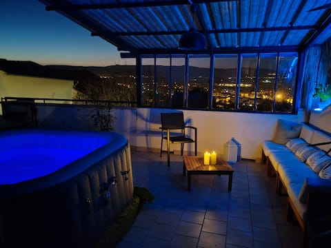 In the shade of the linden tree.