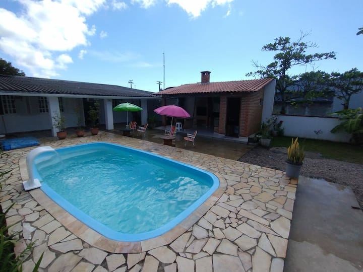 Casa Com Piscina/wifi/tv A Cabo Em Coroados - Guaratuba