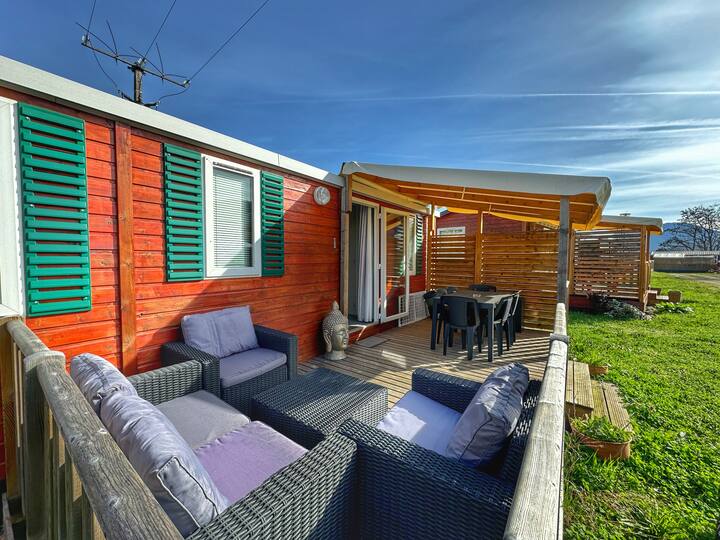 Grand Mobile-home - Bungalow, Climatisé - Munster