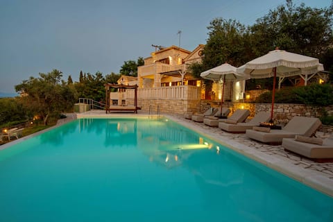 Villa Ionia with pool n sea view