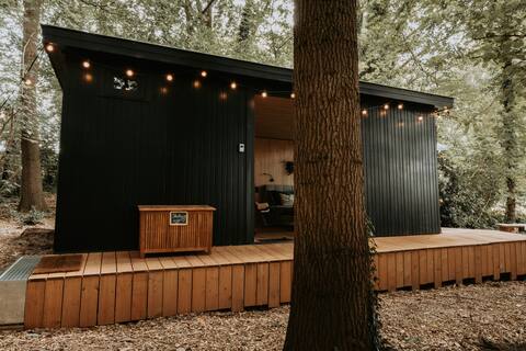 Kokon cabin with tiny forest
