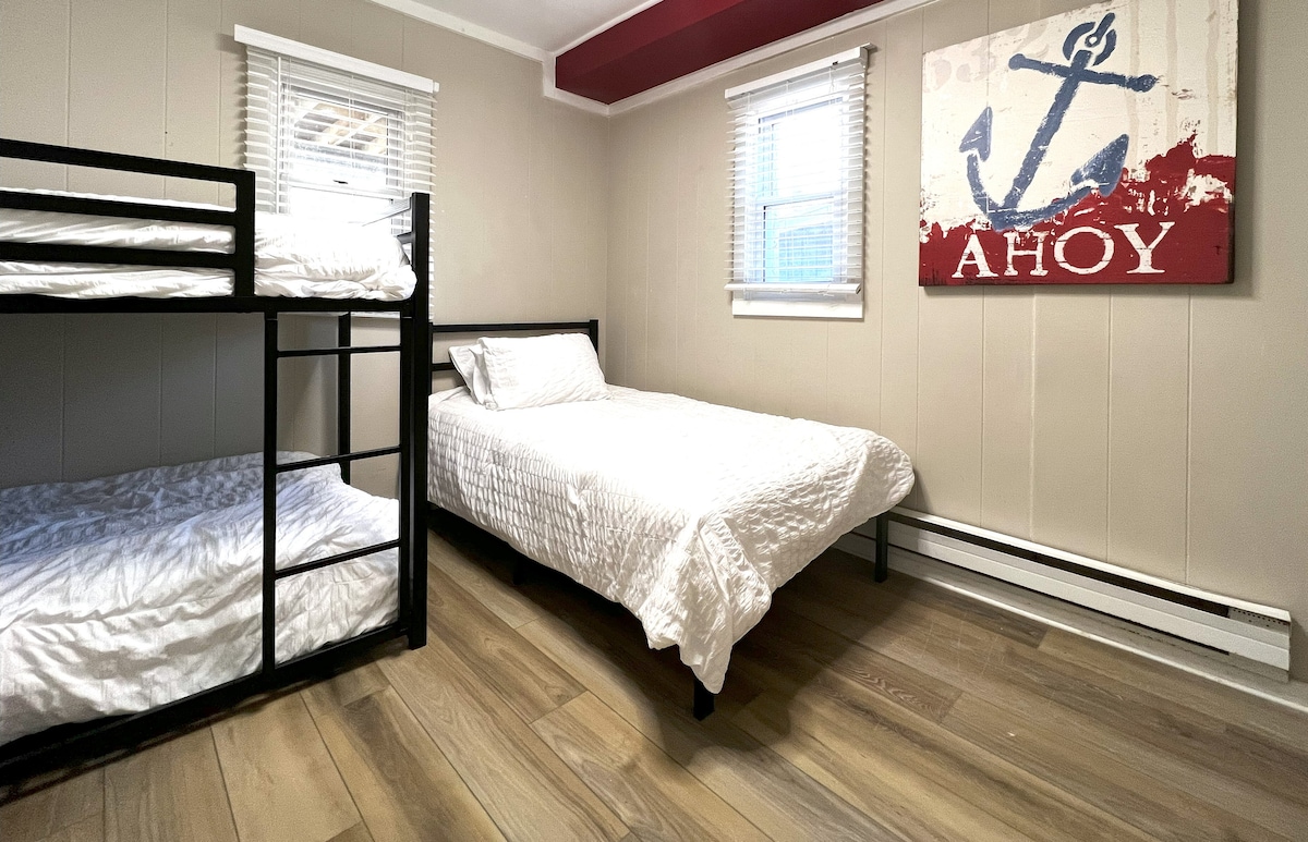 1 giường đơn, 1 giường đơn trên giường tầng đơn.